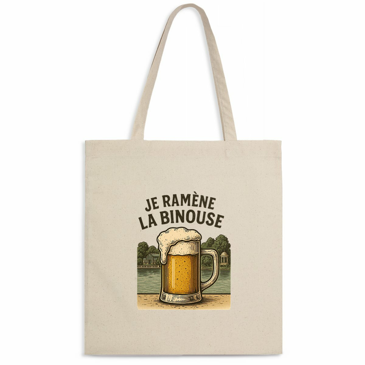 Totebag 'Je ramène la binouse' - face_naturel