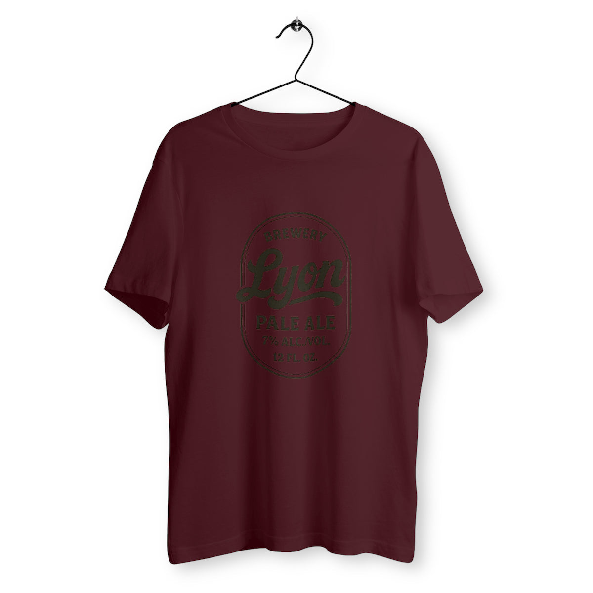 T-shirt 'Lyon brewery Pale ale' - face_bordeaux