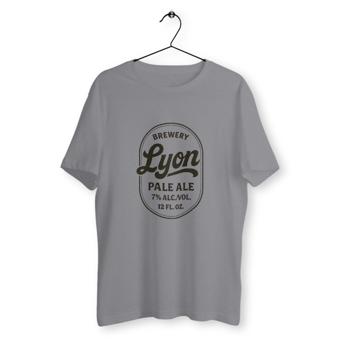 T-shirt 'Lyon brewery Pale ale' - face_gris