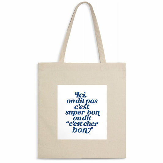 Totebag 'Cher bon' - face_naturel